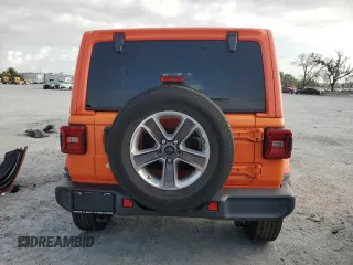 2018 Jeep Wrangler Unlimited Sahara with VIN 1C4HJXEN2JW326894, listed as a Copart auction lot 59691955 with 53,141 mi miles and Salvage title. Bid and sale history available at DreamBid. Image 6.