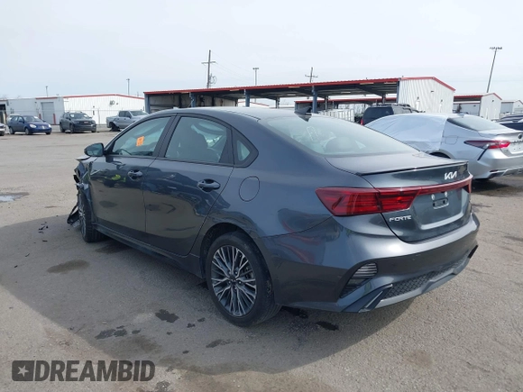 2023 Kia Forte GT-Line with VIN 3KPF54ADXPE664859, listed as a IAAI auction lot 41521944 with 34,248 mi miles. Bid and sale history available at carsss.com. Image 3.