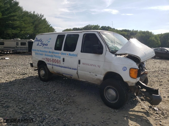 2006 Ford Econoline Cargo Van with VIN 1FTNE24W86HA67327, listed as a Copart auction lot 59099984 with 0 mi miles and Salvage Title. Bid and sale history available at carsss.com. Image 4.