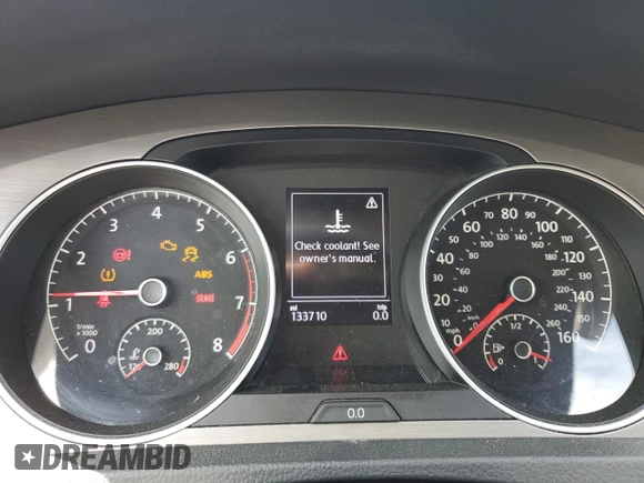 2017 Volkswagen Golf S with VIN 3VW017AU0HM532751, listed as a Copart auction lot 57826395 with 133,710 mi miles and Salvage title. Bid and sale history available at DreamBid. Image 9.