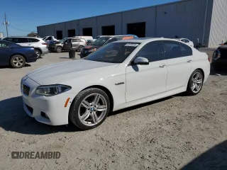 2015 BMW 5 Series 535i with VIN WBA5B1C58FD918932, listed as a Copart auction lot 47470515 with 160,506 mi miles and Salvage Title. Bid and sale history available at carsss.com. Image 1.