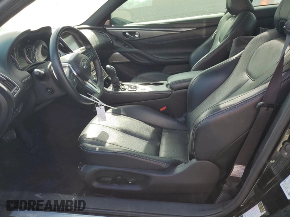 2017 Infiniti Q60 Premium with VIN JN1CV7EK0HM110815, listed as a Copart auction lot 42618875 with 57,303 mi miles and Salvage title. Bid and sale history available at DreamBid. Image 7.