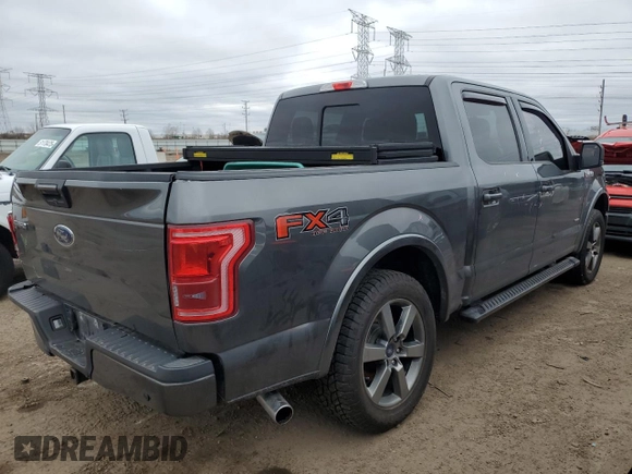 2017 Ford F-150 XL with VIN 1FTEW1EG8HFB09153, listed as a Copart auction lot 50978975 with 103,706 mi miles and Salvage Title. Bid and sale history available at carsss.com. Image 3.