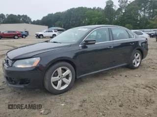 2012 Volkswagen Passat SE with VIN 1VWBP7A39CC105769, listed as a Copart auction lot 61003255 with 125,451 mi miles and Salvage title. Bid and sale history available at DreamBid. Image 1.