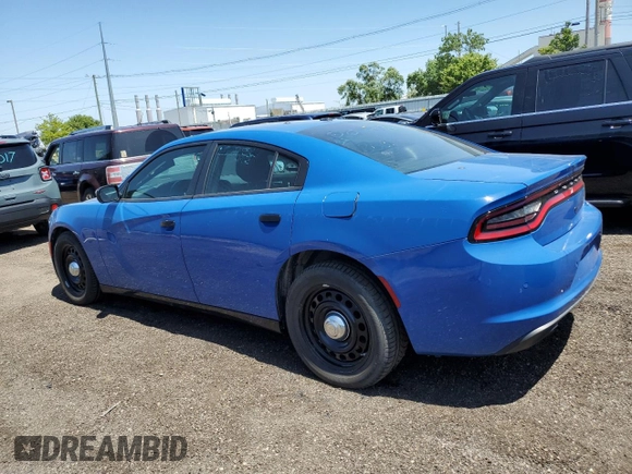 2020 Dodge Charger Police with VIN 2C3CDXKTXLH186782, listed as a Copart auction lot 62149485 with 102,716 mi miles and Clean title. Bid and sale history available at DreamBid. Image 2.