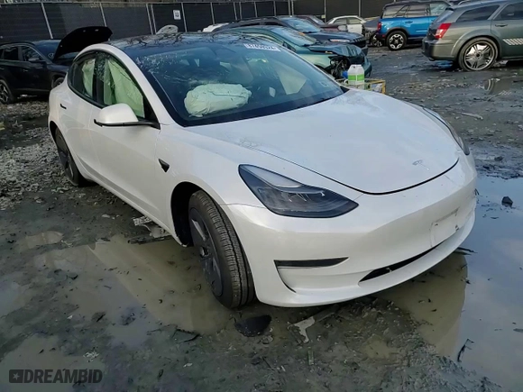 2023 Tesla Model 3 with VIN 5YJ3E1EA4PF542414, listed as a Copart auction lot 87459324 with 20,876 mi miles and Salvage Title. Bid and sale history available at carsss.com. Image 10.