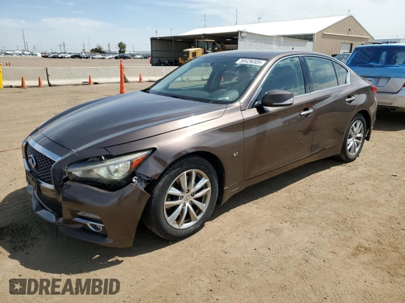 2015 Infiniti Q50 Premium с VIN JN1BV7AR7FM421900, выставлен на аукционе Copart как лот 58426305 с пробегом 125 467 миль миль и Списание • Salvage title. История ставок и продаж доступна на DreamBid. Изображение 1.
