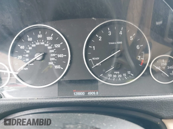 2015 BMW 3 Series 320i with VIN WBA3B1G57FNT05826, listed as a IAAI auction lot 42103193 with 128,800 mi miles. Bid and sale history available at carsss.com. Image 14.