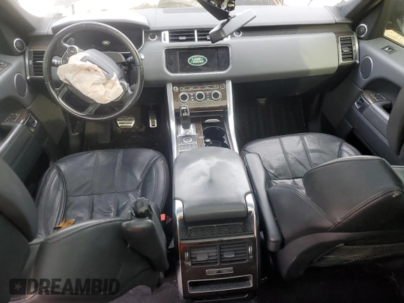 2015 Land Rover Range Rover Sport Supercharged with VIN SALWR2TF4FA522556, listed as a Copart auction lot 50923545 with 124,759 mi miles and Salvage title. Bid and sale history available at DreamBid. Image 8.