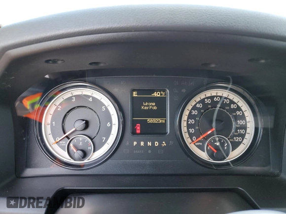 2018 Ram 1500 Express with VIN 1C6RR6FG7JS324774, listed as a Copart auction lot 52436275 with 58,923 mi miles and Clean title. Bid and sale history available at DreamBid. Image 9.