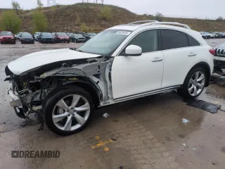 2012 Infiniti FX with VIN JN8BS1MW0CM180251, listed as a Copart auction lot 54678185 with 58,346 mi miles and Salvage Title. Bid and sale history available at DreamBid. Image 1.