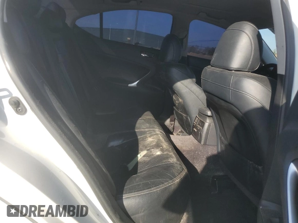 2013 Lexus IS 250 with VIN JTHBF5C27D5185429, listed as a Copart auction lot 43960165 with 153,616 mi miles and Salvage Title. Bid and sale history available at DreamBid. Image 10.
