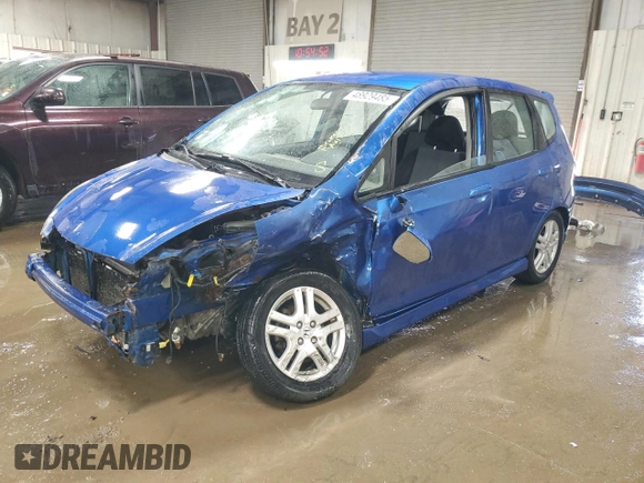 2008 Honda Fit Sport with VIN JHMGD38678S036943, listed as a Copart auction lot 48929485 with 152,950 mi miles and Salvage Title. Bid and sale history available at carsss.com. Image 1.