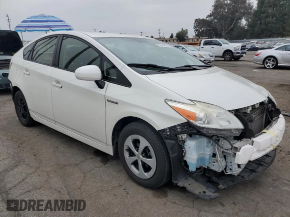 2013 Toyota Prius One with VIN JTDKN3DU5D0342428, listed as a Copart auction lot 53142635 with 237,401 mi miles and Salvage Title. Bid and sale history available at carsss.com. Image 4.