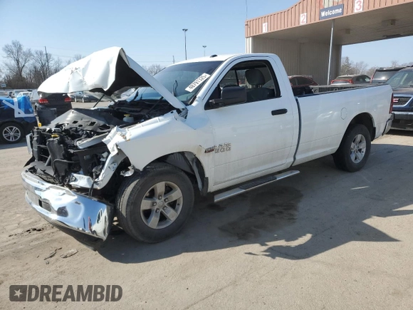 2017 Ram 1500 Tradesman with VIN 3C6JR6DT1HG654506, listed as a Copart auction lot 48791325 with 90,191 mi miles and Salvage title. Bid and sale history available at DreamBid. Image 1.