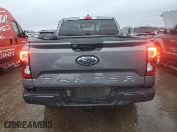 2024 Ford Ranger XLT with VIN 1FTER4HH2RLE53478, listed as a Copart auction lot 86574034 with 504 mi miles and Salvage Title. Bid and sale history available at carsss.com. Image 6.