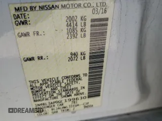 2016 Nissan Altima SL with VIN 1N4BL3AP0GC199630, listed as a Copart auction lot 53945825 with 46,887 mi miles and Salvage title. Bid and sale history available at DreamBid. Image 12.