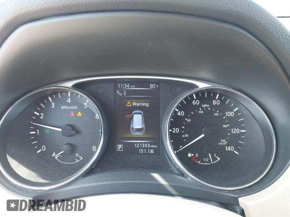 2014 Nissan Rogue S with VIN 5N1AT2MVXEC845291, listed as a IAAI auction lot 41914753 with 121,393 mi miles. Bid and sale history available at carsss.com. Image 7.