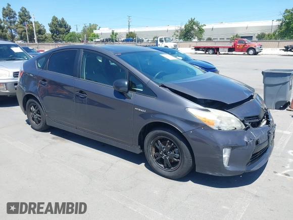 2013 Toyota Prius One with VIN JTDKN3DU4D5684679, listed as a IAAI auction lot 42244210 with 168,878 mi miles and . Bid and sale history available at DreamBid. Image 1.