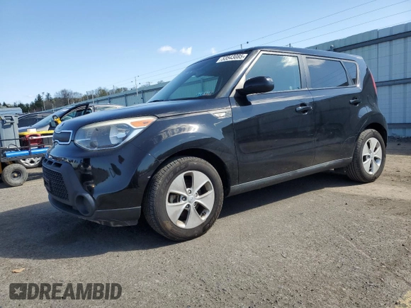 2014 Kia Soul with VIN KNDJN2A20E7002573, listed as a Copart auction lot 53543085 with 106,379 mi miles and Salvage Title. Bid and sale history available at carsss.com. Image 1.