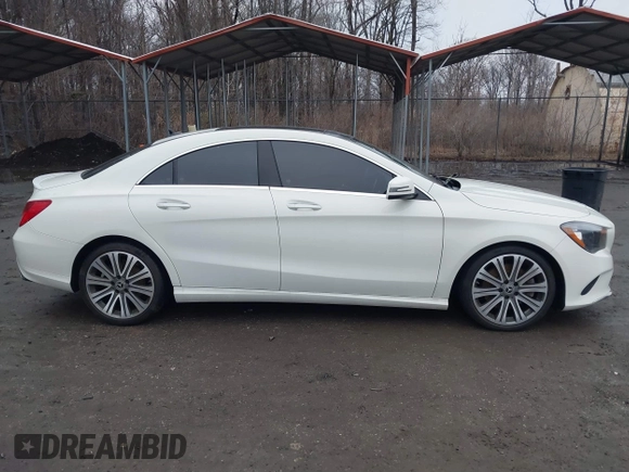 2018 Mercedes-Benz CLA 250 with VIN WDDSJ4GB9JN595199, listed as a IAAI auction lot 41532648 with 58,581 mi miles and . Bid and sale history available at DreamBid. Image 13.