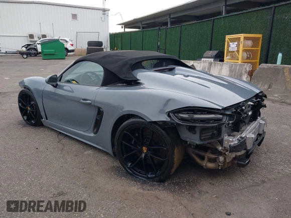 2023 Porsche 718 Spyder with VIN WP0CC2A83PS222034, listed as a IAAI auction lot 41222380 with 5,932 mi miles and . Bid and sale history available at DreamBid. Image 3.