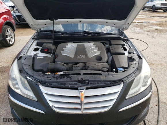 2014 Hyundai Genesis 5.0L R-Spec with VIN KMHGC4DH1EU265213, listed as a Copart auction lot 61543503 with 76,661 mi miles and Salvage Title. Bid and sale history available at carsss.com. Image 11.