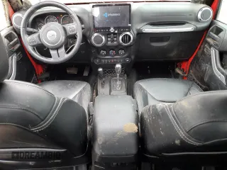 2014 Jeep Wrangler Unlimited Sahara with VIN 1C4BJWEG3EL292912, listed as a Copart auction lot 46402825 with 91,392 mi miles and Salvage Title. Bid and sale history available at carsss.com. Image 8.