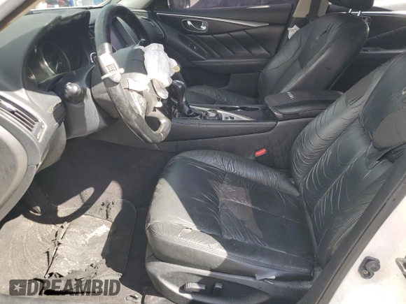 2014 Infiniti Q50 Premium with VIN JN1BV7AP8EM681848, listed as a Copart auction lot 51243735 with 131,411 mi miles and Salvage Title. Bid and sale history available at carsss.com. Image 7.