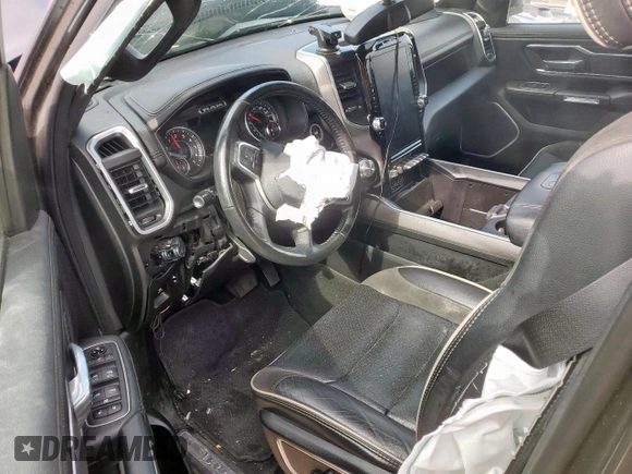 2020 Ram 1500 Laramie with VIN 1C6SRFJT1LN355834, listed as a Copart auction lot 57878305 with Not provided miles and Salvage title. Bid and sale history available at DreamBid. Image 8.
