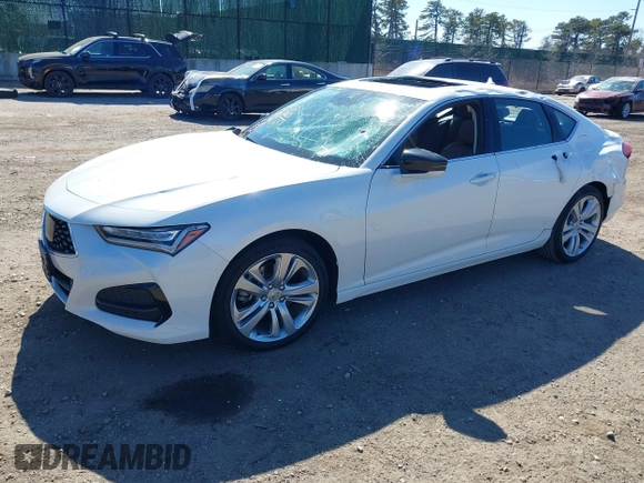2021 Acura TLX w/Technology Package with VIN 19UUB6F40MA002356, listed as a IAAI auction lot 41757060 with 51,080 mi miles. Bid and sale history available at carsss.com. Image 17.