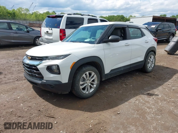 2022 Chevrolet TrailBlazer LS with VIN KL79MMS21NB104751, listed as a IAAI auction lot 42157858 with 25,669 mi miles and . Bid and sale history available at DreamBid. Image 2.