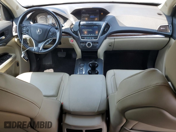 2018 Acura MDX Technology with VIN 5J8YD4H50JL015632, listed as a Copart auction lot 62608615 with 52,999 mi miles and Salvage title. Bid and sale history available at DreamBid. Image 8.