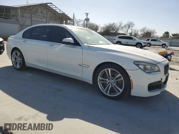 2015 BMW 7 Series 750Li with VIN WBAYE8C52FD782374, listed as a Copart auction lot 48190895 with 98,262 mi miles and Clean Title. Bid and sale history available at carsss.com. Image 4.