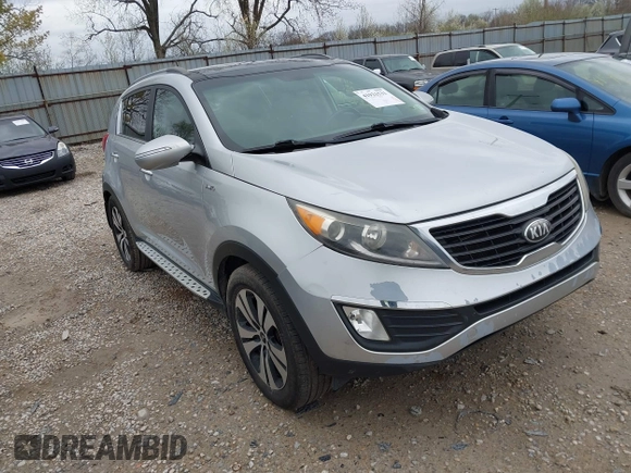 2013 Kia Sportage EX with VIN KNDPCCA22D7484936, listed as a IAAI auction lot 41921531 with 128,001 mi miles and . Bid and sale history available at DreamBid. Image 1.