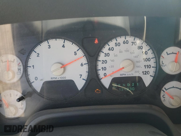 2006 Dodge 1500 SLT with VIN 1D7HU18216S632124, listed as a Copart auction lot 53750545 with 139,830 mi miles and Salvage Title. Bid and sale history available at DreamBid. Image 9.
