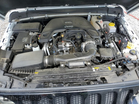 2021 Jeep Wrangler Unlimited Willys with VIN 1C4HJXDG3MW752441, listed as a Copart auction lot 55881925 with 61,751 mi miles and Salvage title. Bid and sale history available at DreamBid. Image 12.