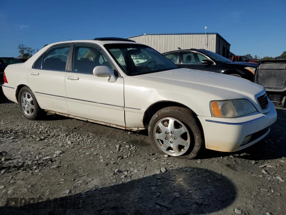 2002 Acura RL with VIN JH4KA96592C015836, listed as a Copart auction lot 80301844 with 150,054 mi miles and Salvage Title. Bid and sale history available at carsss.com. Image 4.