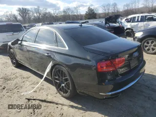 2013 Audi A8 4.0L with VIN WAUR2AFD5DN009509, listed as a Copart auction lot 41412805 with 33,917 mi miles and Salvage Title. Bid and sale history available at DreamBid. Image 2.