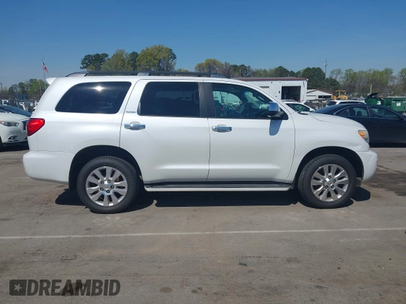 2008 Toyota Sequoia Platinum with VIN 5TDBY67A18S020320, listed as a IAAI auction lot 41918310 with 290,854 mi miles. Bid and sale history available at carsss.com. Image 13.
