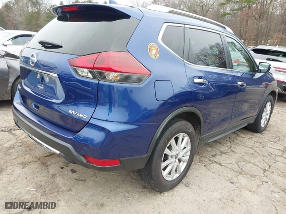 2019 Nissan Rogue SV with VIN KNMAT2MV0KP535112, listed as a IAAI auction lot 41186251 with 64288 miles. Bid and sale history available at carsss.com. Image 4.