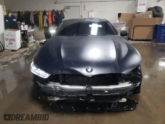 2019 BMW 8 Series M850i xDrive with VIN WBABC4C50KBU95710, listed as a Copart auction lot 85099404 with 58,463 mi miles and Salvage title. Bid and sale history available at DreamBid. Image 5.