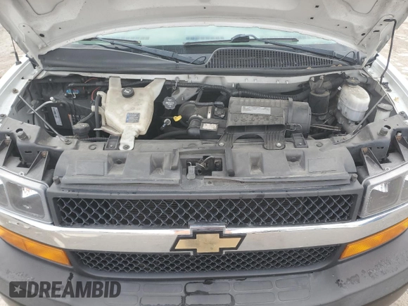 2020 Chevrolet Express Cargo Van with VIN 1GCWGAFG8L1188409, listed as a Copart auction lot 83660584 with 0 mi miles and Salvage Title. Bid and sale history available at carsss.com. Image 13.