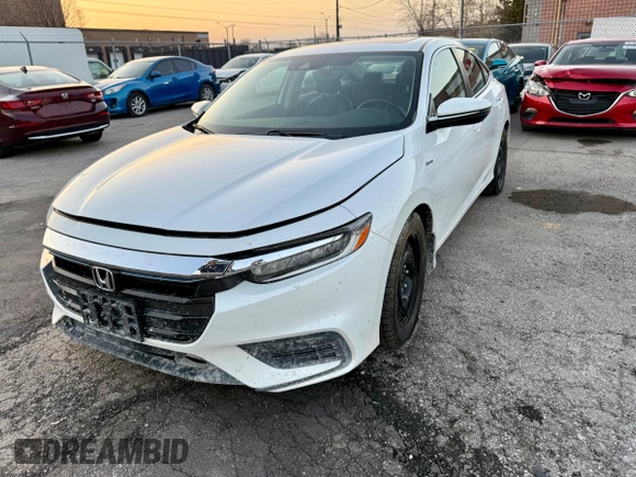 2020 Honda Insight Touring with VIN 19XZE4F78LE400419, listed as a Copart auction lot 50107185 with 77,708 mi miles and Salvage Title. Bid and sale history available at carsss.com. Image 2.