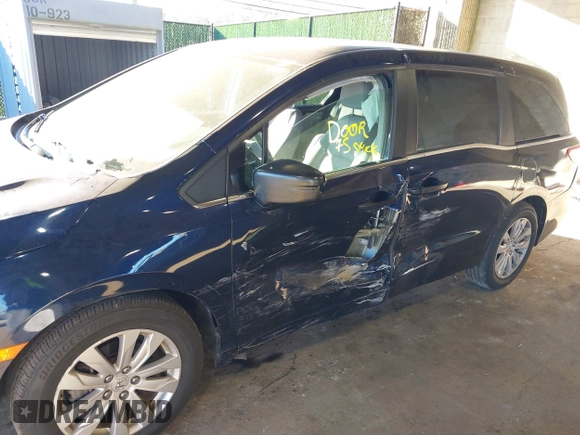 2019 Honda Odyssey LX with VIN 5FNRL6H2XKB124126, listed as a IAAI auction lot 40859906 with 24,369 mi miles and . Bid and sale history available at DreamBid. Image 6.