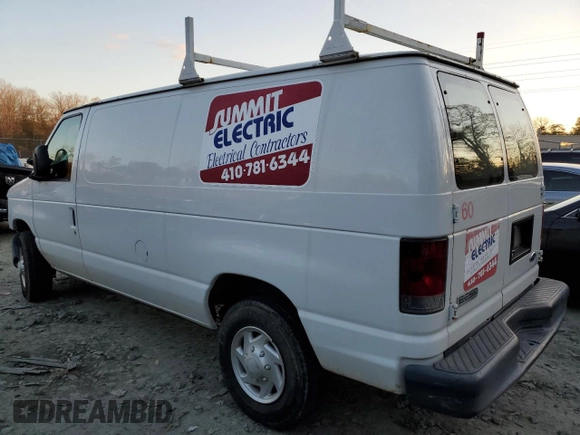 2008 Ford Econoline Cargo Commercial with VIN 1FTNE24W58DA04003, listed as a Copart auction lot 83749744 with 210,905 mi miles and Salvage title. Bid and sale history available at DreamBid. Image 2.