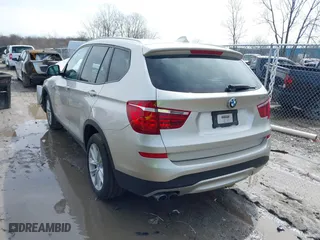 2017 BMW X3 xDrive28i with VIN 5UXWX9C55H0T12827, listed as a IAAI auction lot 41955621 with 101,127 mi miles. Bid and sale history available at carsss.com. Image 3.