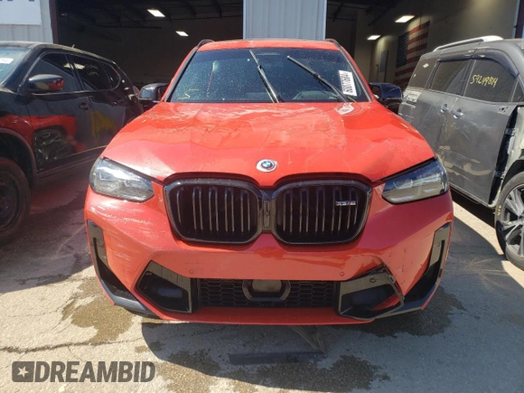 2023 BMW X3 M z VIN 5YM13EC0XP9R08389, wystawiony jako Copart lot #60077684 z przebiegiem 27 959 mil mil oraz Szkoda całkowita • Salvage title. Historia ofert i sprzedaży dostępna na DreamBid. Obrazek 5.