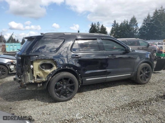 2017 Ford Explorer Platinum with VIN 1FM5K8HT1HGC90003, listed as a Copart auction lot 52806735 with 55,905 mi miles and Salvage Title. Bid and sale history available at carsss.com. Image 3.