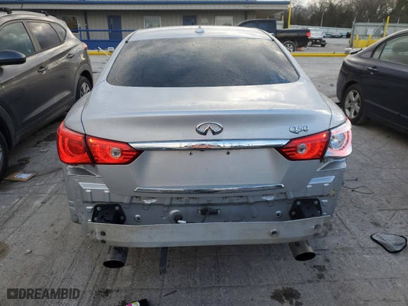 2017 Infiniti Q50 2.0t with VIN JN1CV7AP8HM641794, listed as a Copart auction lot 86418204 with 102,895 mi miles and Salvage Title. Bid and sale history available at carsss.com. Image 6.